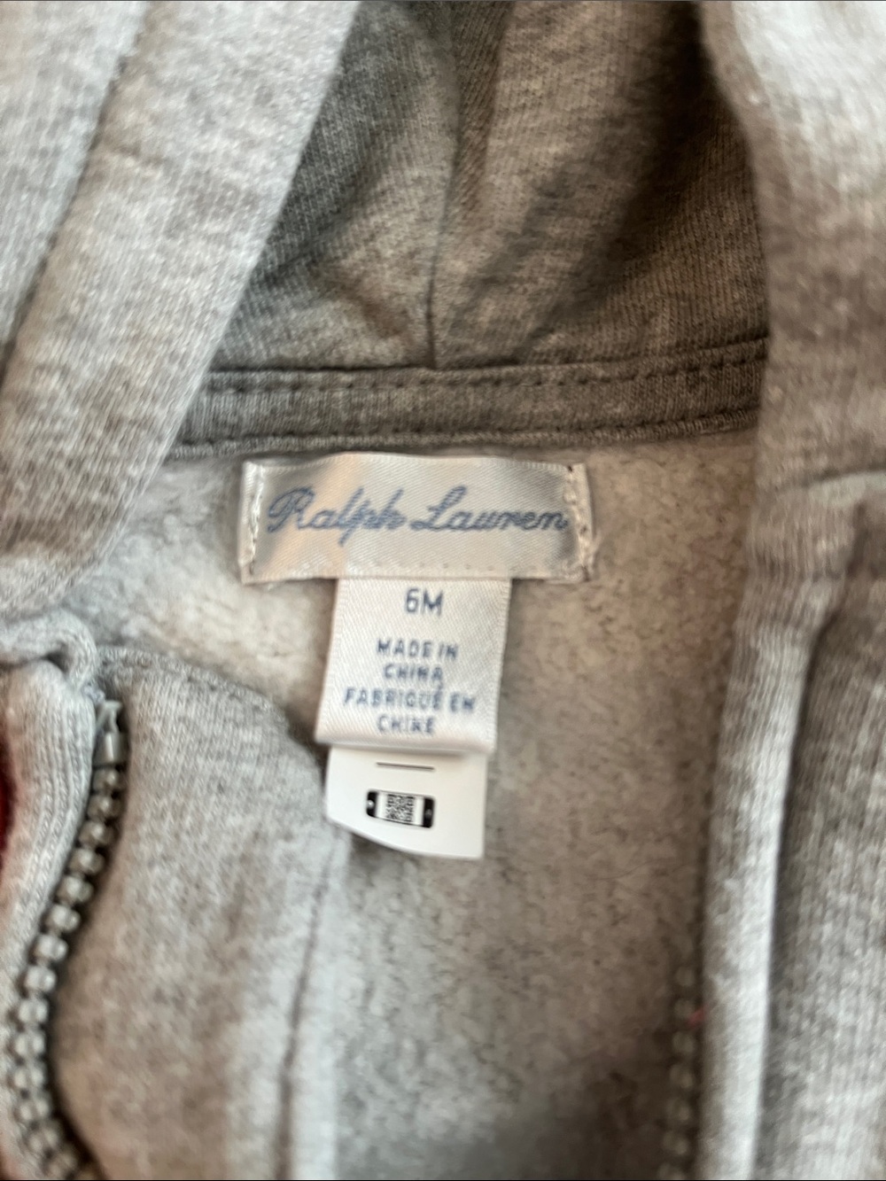 Ralph Lauren Heather Gray Hooded Zip Sweatshirt & Jogger Set - Picture 2 of 8